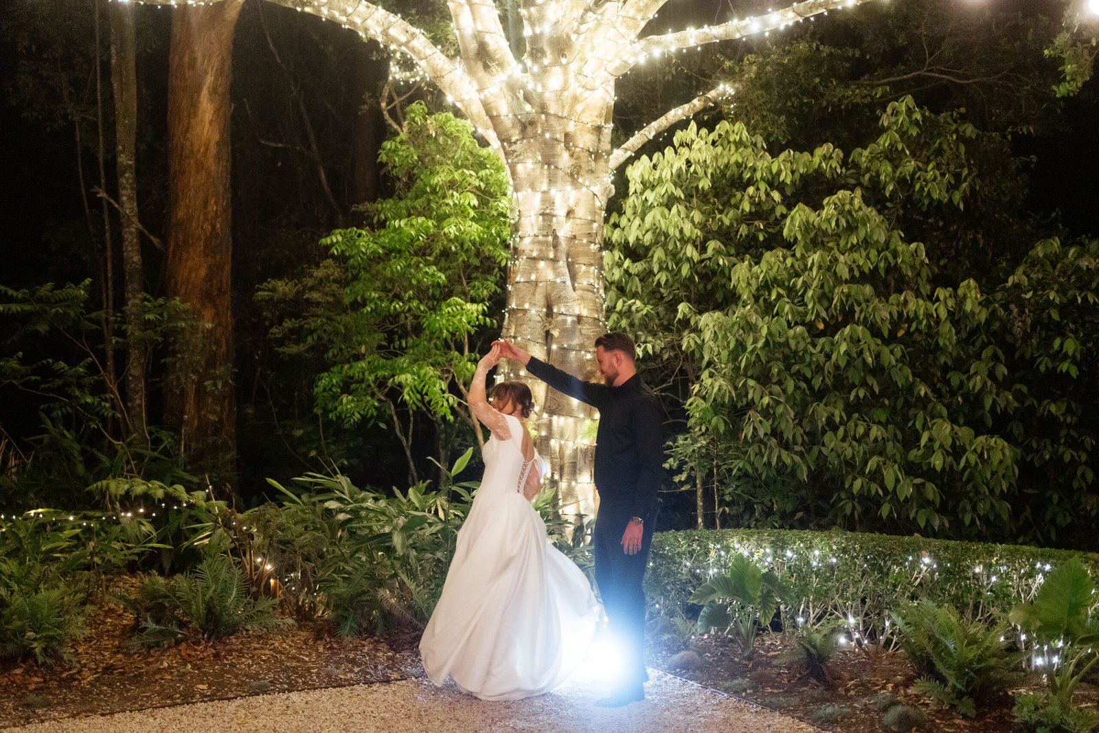 Gold Coast marriage celebrant Isabella celebrating outdoors